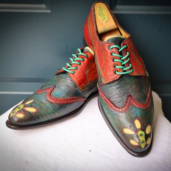 Stefano Branchini Other - Stefano Branchini 8-M US 7-M UK Vintage Multi-Color Mens Oxford Dress Shoes